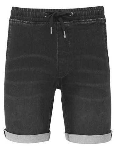 WOM-WB907-Mens Denim Drawstring Shorts